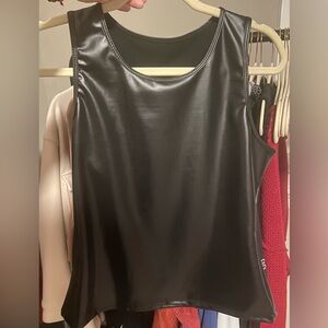 Black Sleeveless Women's Top